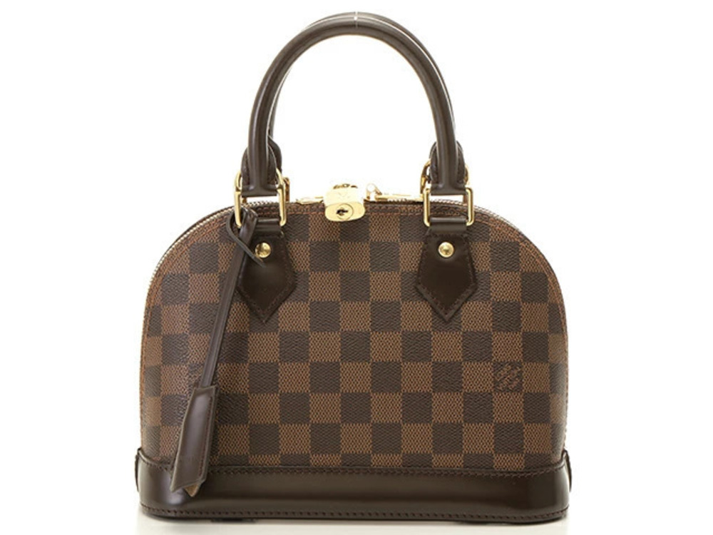 LOUIS VUITTON Alma Damier Ebene Brown